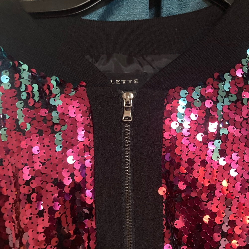 Sequins pink and black Jacket
